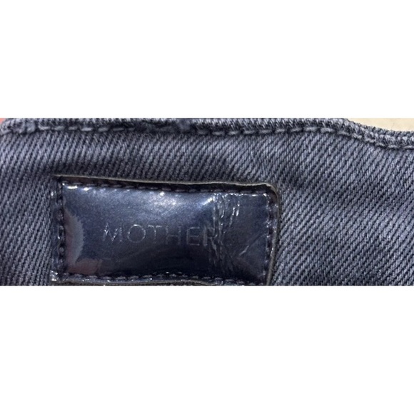 MOTHER Ankle Zip Jeans The Looker Fleur De Love Blue Patterned Size 28 - Picture 4 of 8